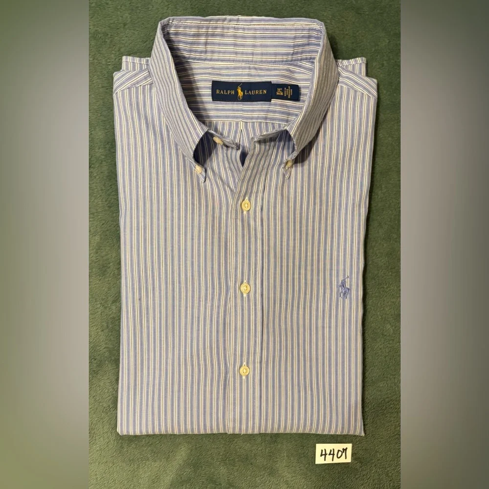 Polo Ralph Lauren L/S, Cotton, Button Down Shirt. Size: 16 1/2 <34/35> (4407) - Picture 9 of 9